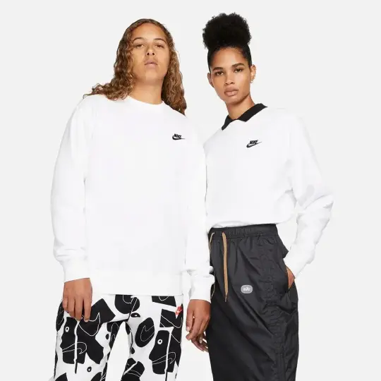 Club French Terry Sweatshirt Beyaz