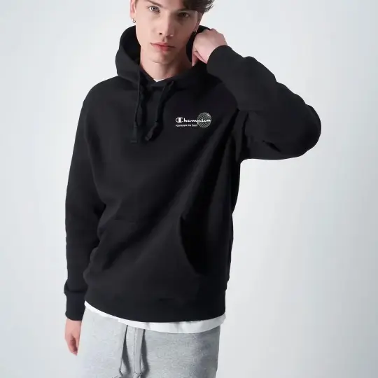 Eco Future Crewneck Hoodie Siyah - 3