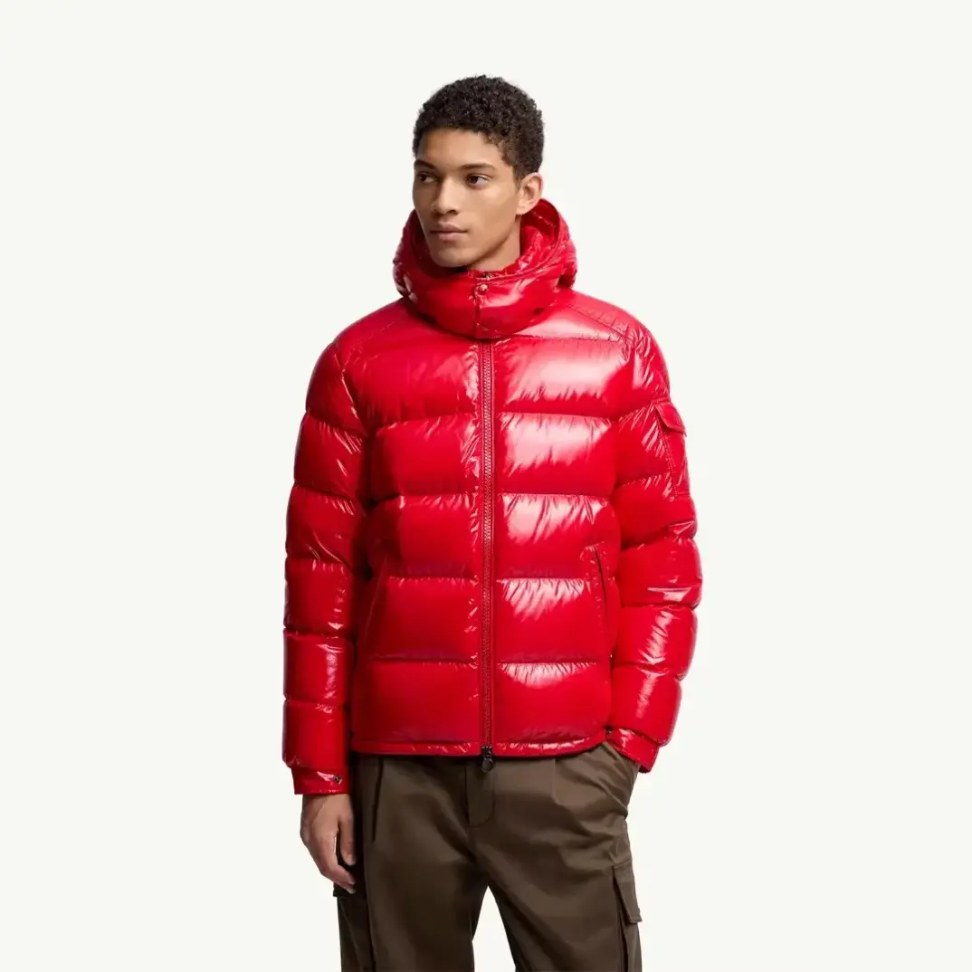 Maya Hooded Short Down Kırmızı Mont - 3