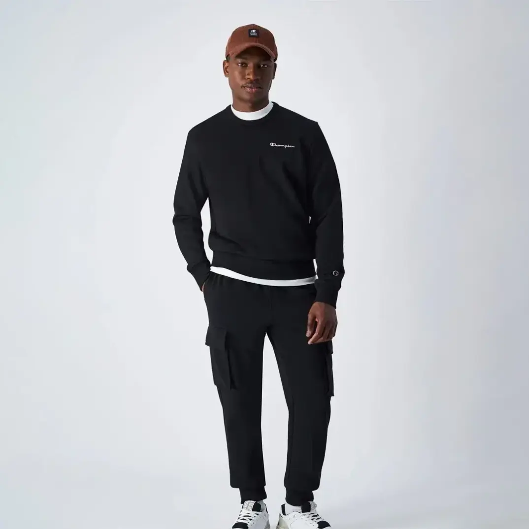 Powerblend Fleece Crew Sweatshirt Siyah - 2