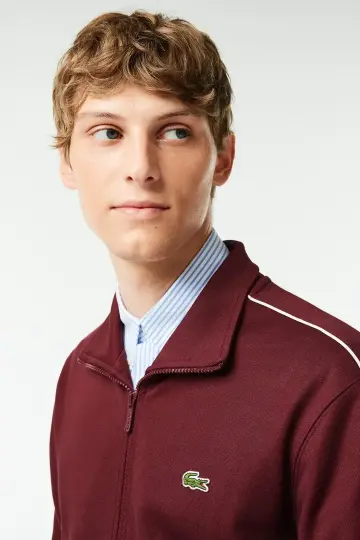 Regular Fit Fermuarlı Sweatshirt Kırmızı - 3