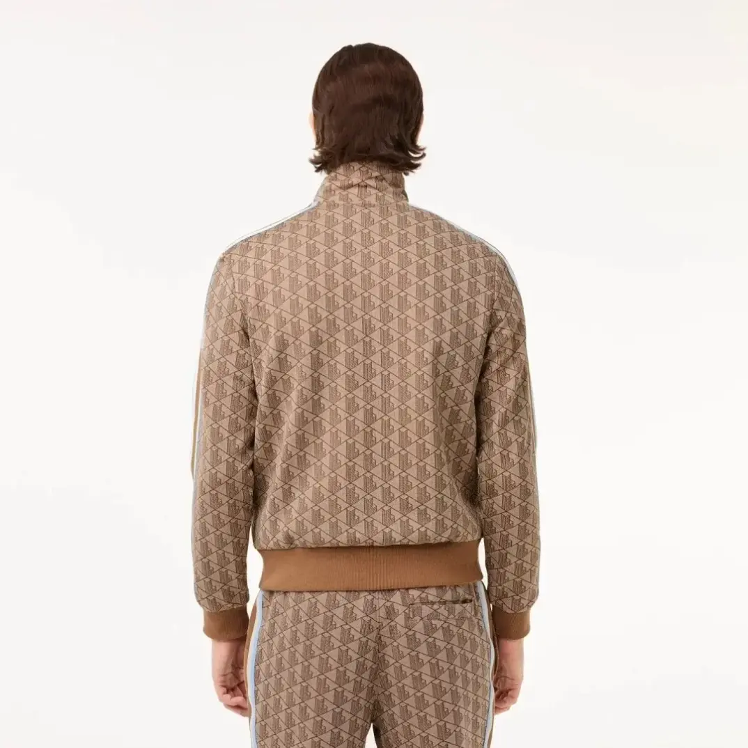 Regular Fit Monogram Sweatshirt Kahverengi - 3