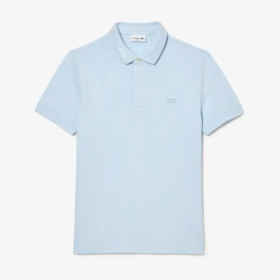 Regular Fit Paris Stretch Piqué Polo T-Shirt Açık Mavi - 1