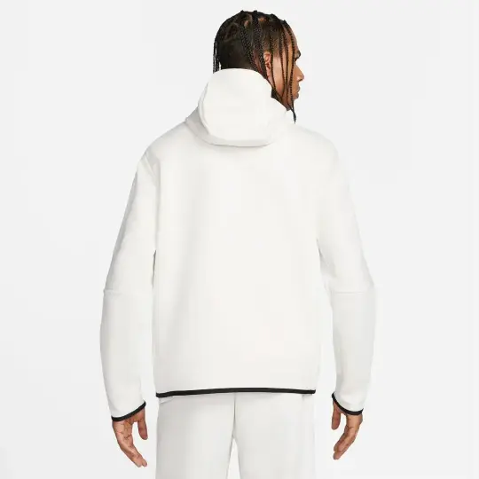 Tech Fleece Full Zip Hoodie Beyaz - 2