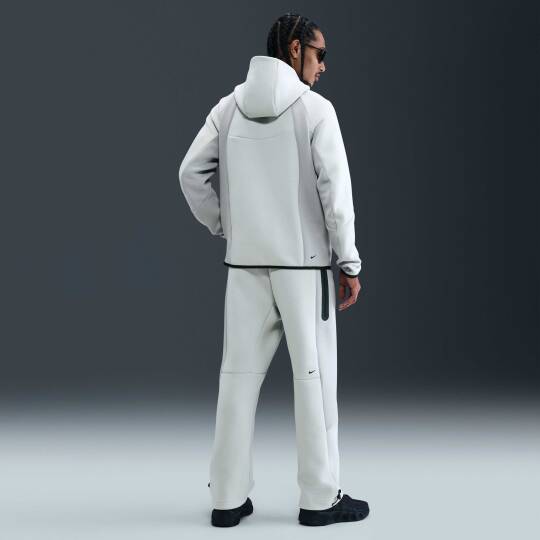 Tech Tam Boy Fermuarlı Fleece Windrunner Light Silver/Light Smoke Grey/Black - 5