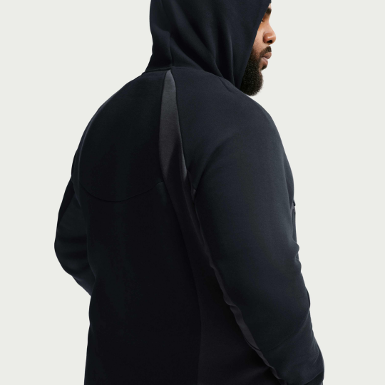 Tech Tam Boy Fermuarlı Fleece Windrunner Siyah/Anthracite/Siyah - 6